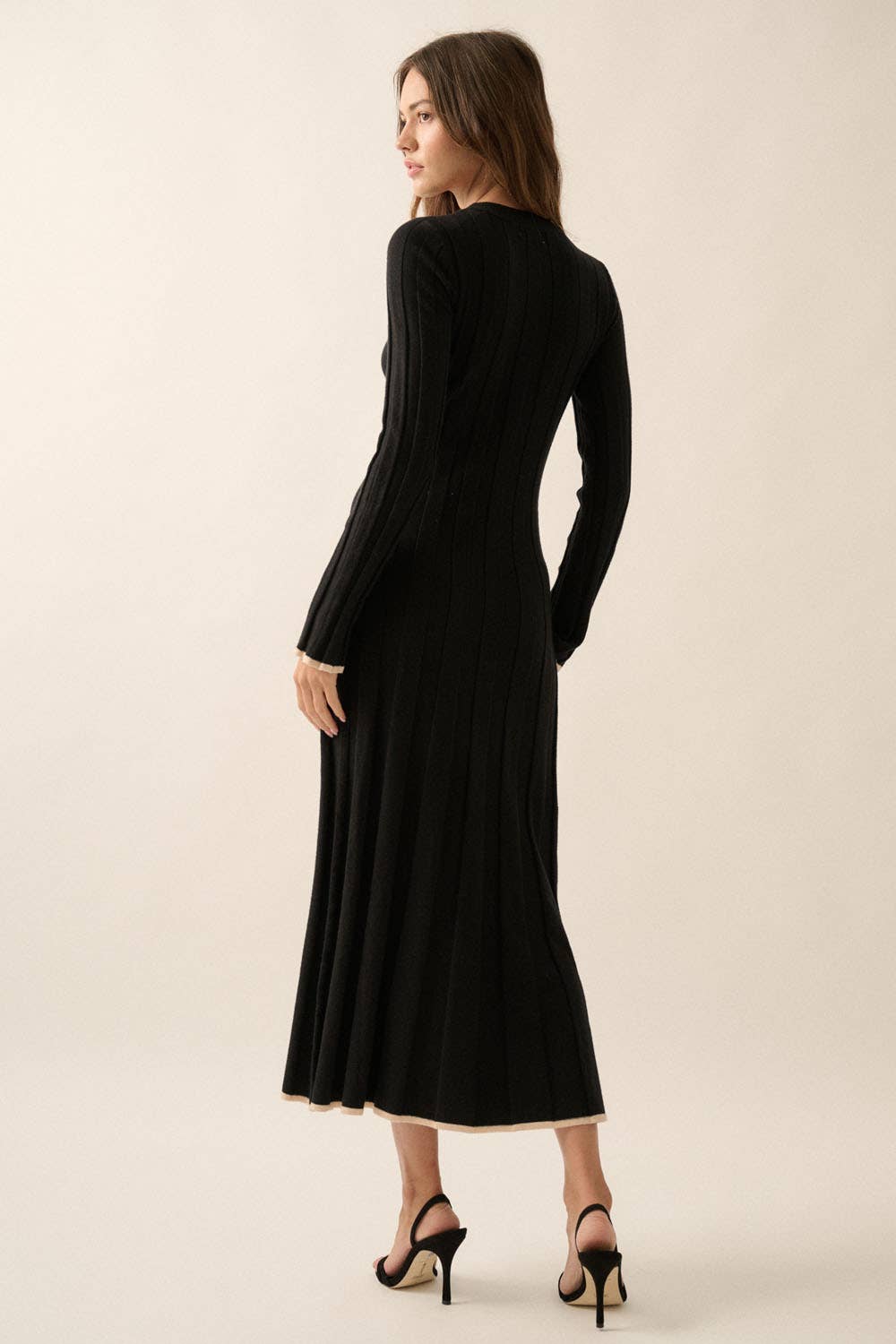 Solid Maxi Sweater Dress