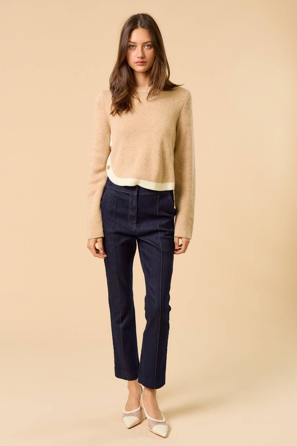 Side Button Sweater