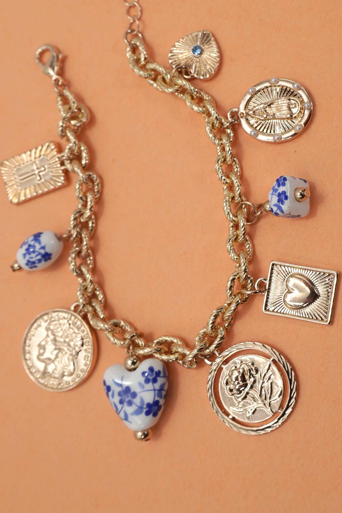 Porcelain Coin Bracelet