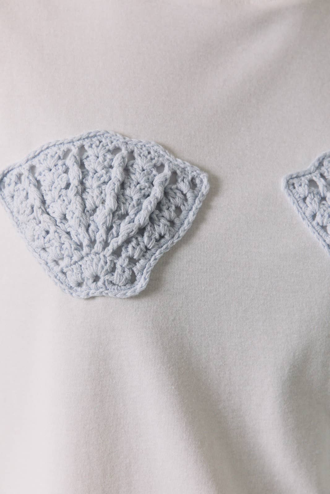 Shell Crochet Patch Tee