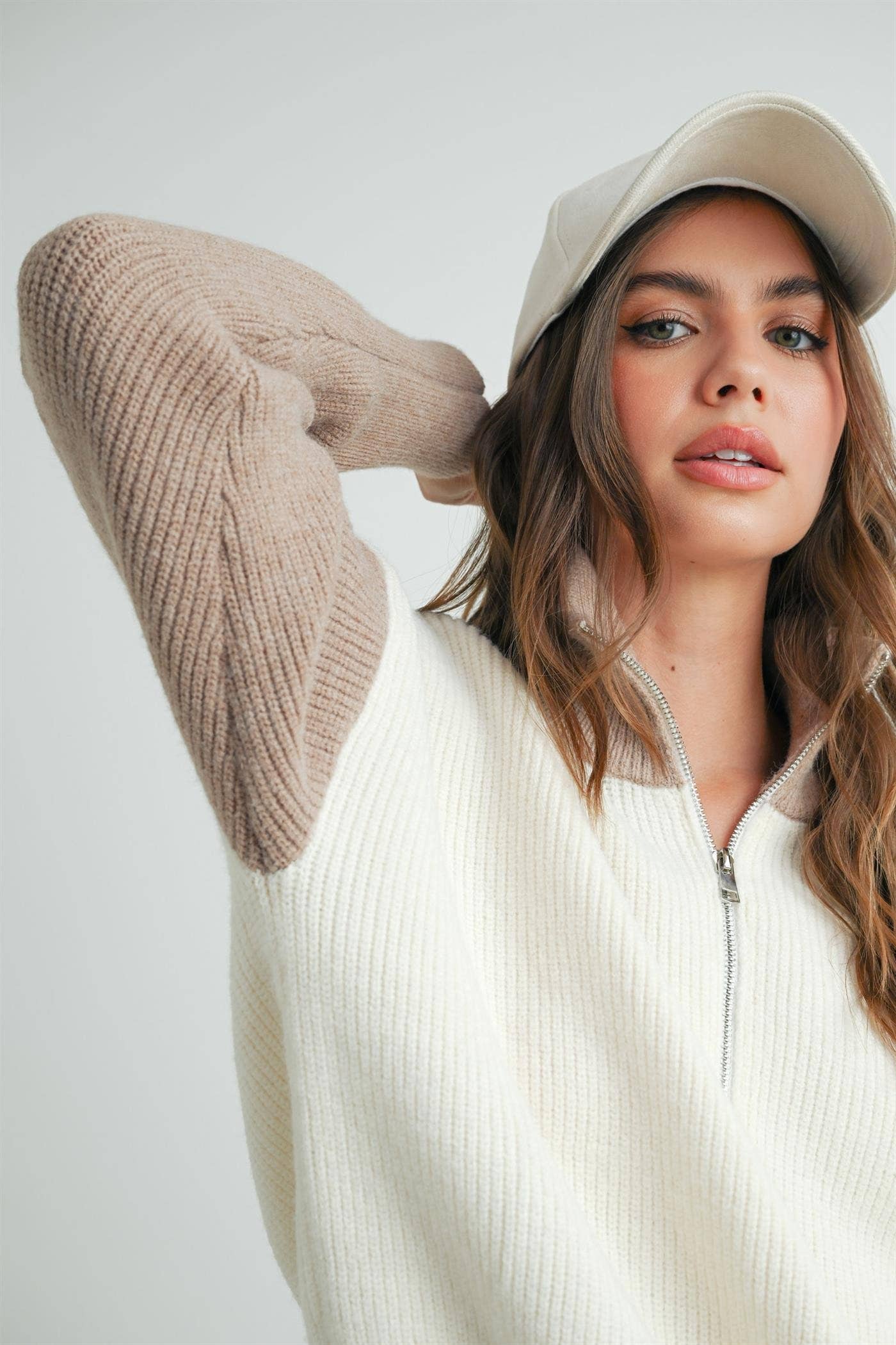 Color Block Half Zip