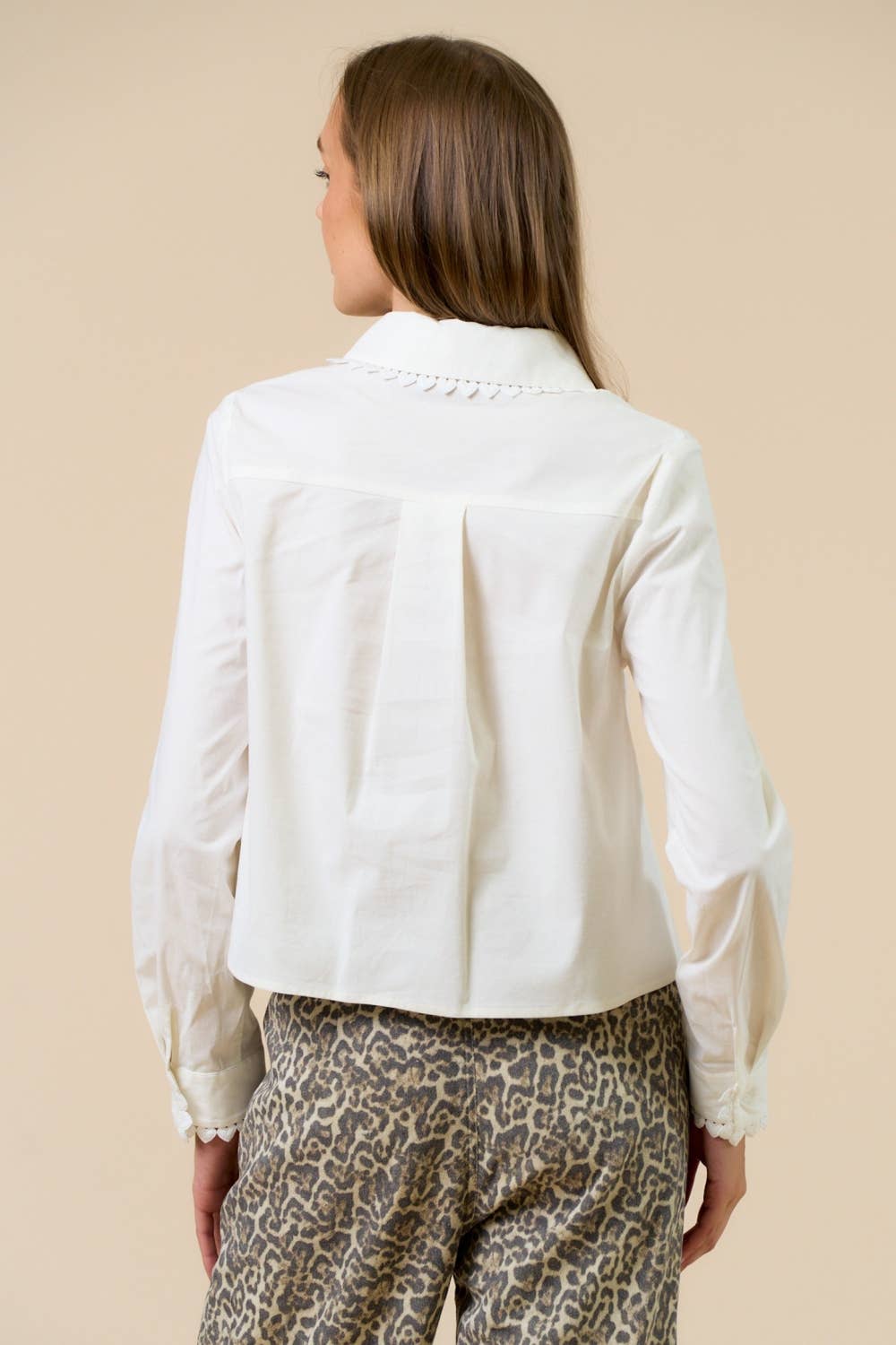 Cropped Button Down Shirt