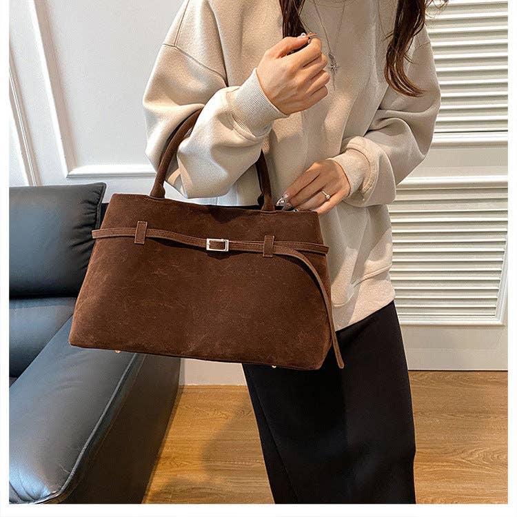 Suede Tote Bag