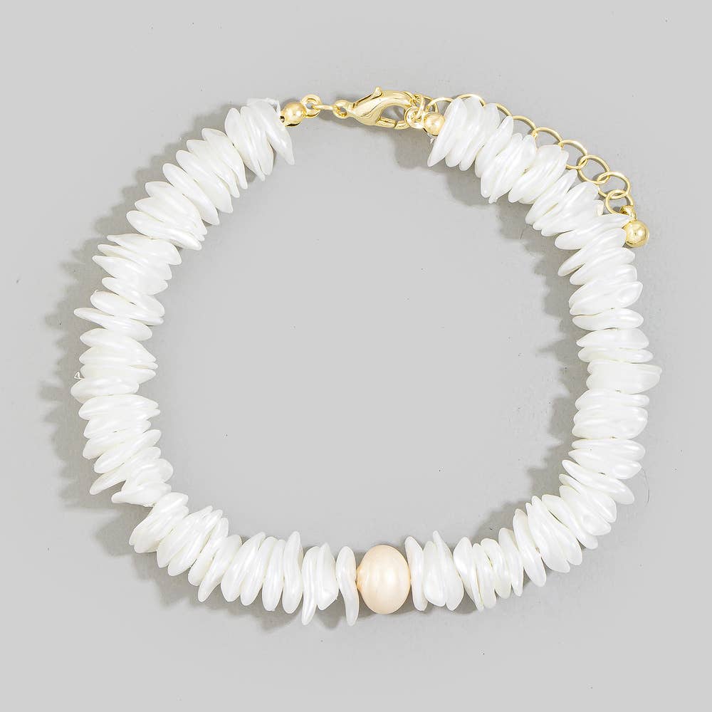 Shell & Pearl Bracelet