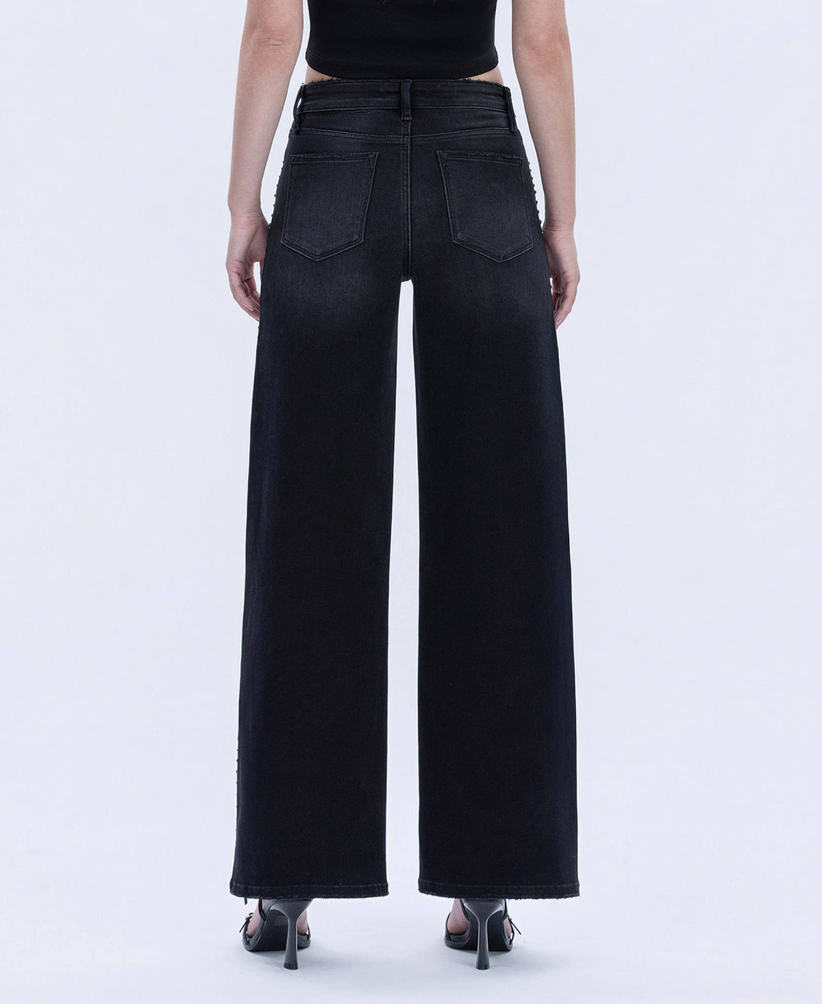 Black Nail Head Jeans