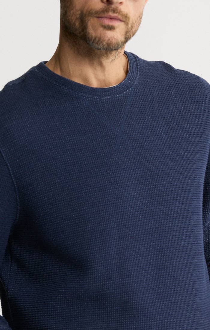 Mesh Crewneck Pullover