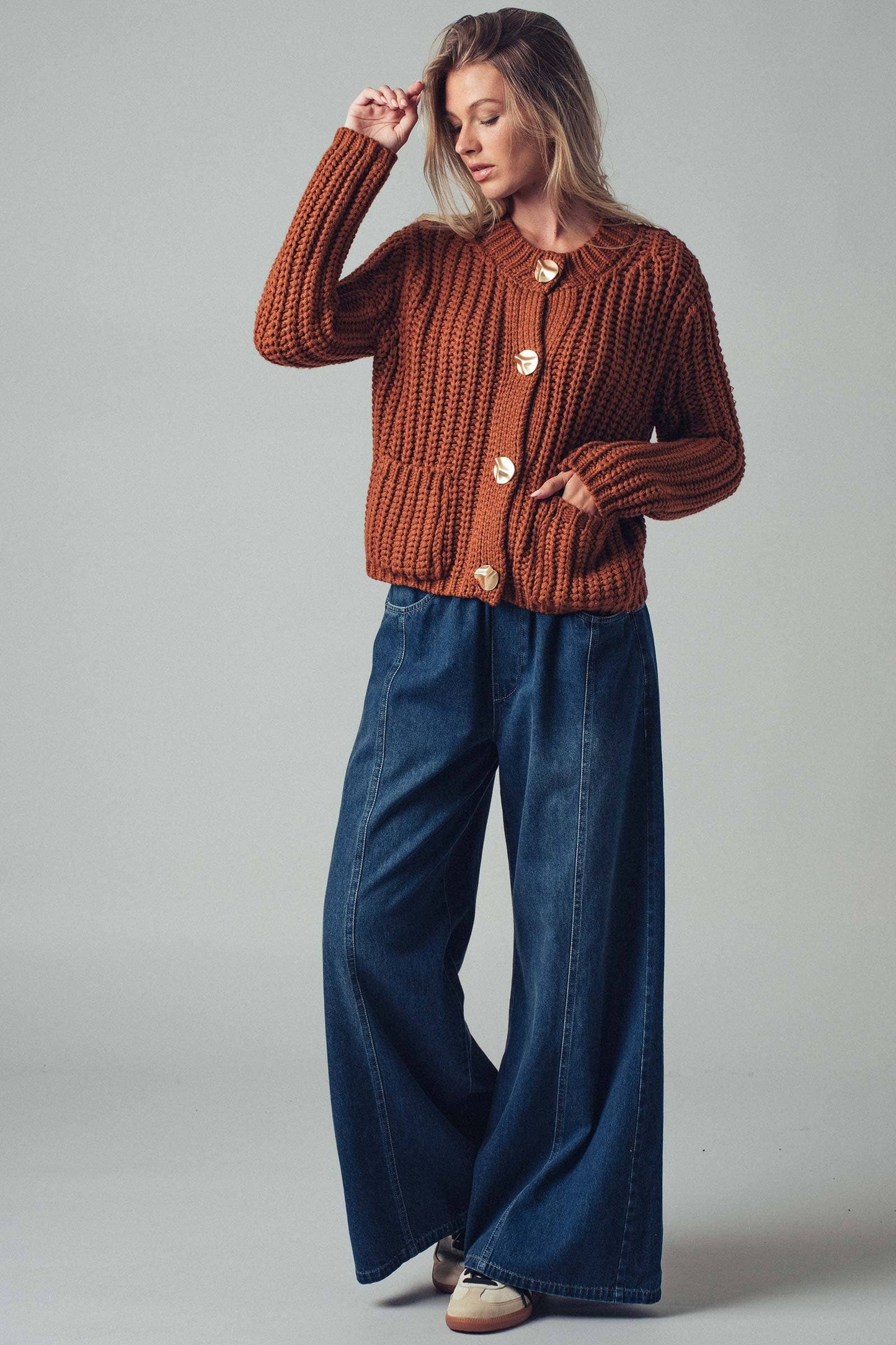 Ribbed Knit Cardigan