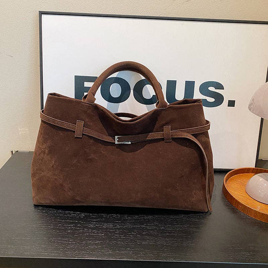 Suede Tote Bag