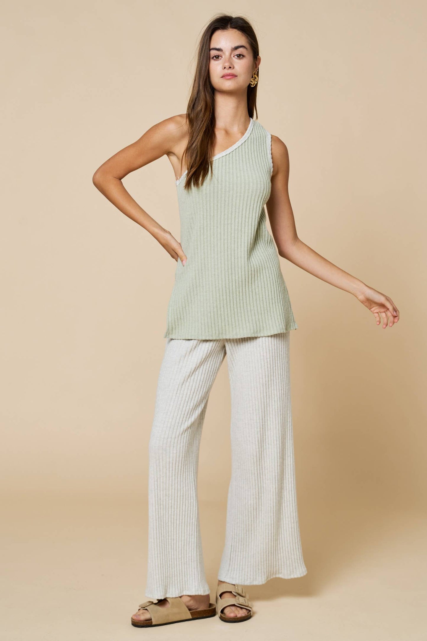 One Shoulder Top Set