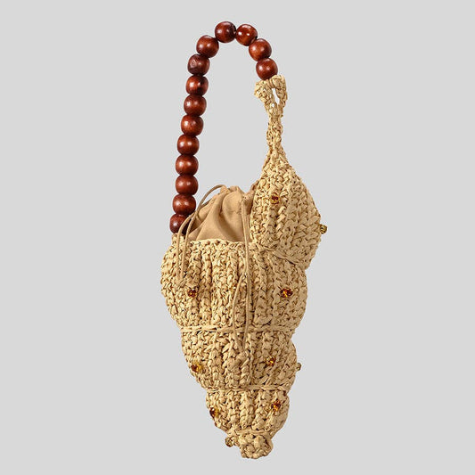 Seashell Raffia Handbag