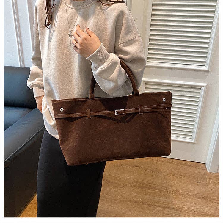 Suede Tote Bag