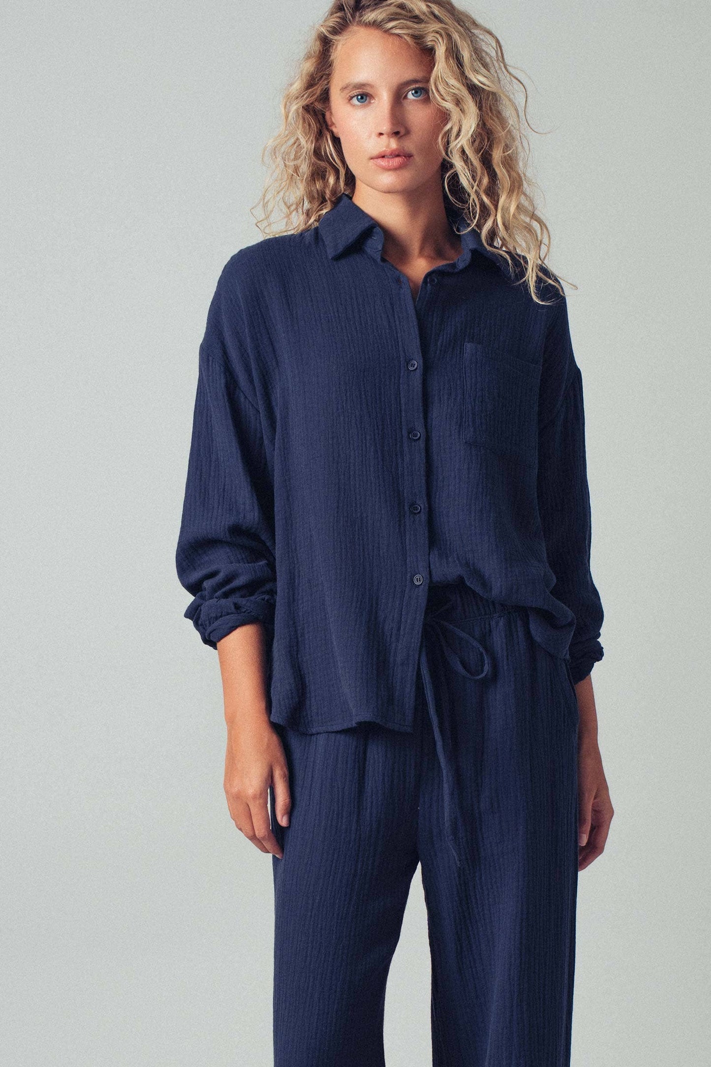 Textured Cotton Lounge Set