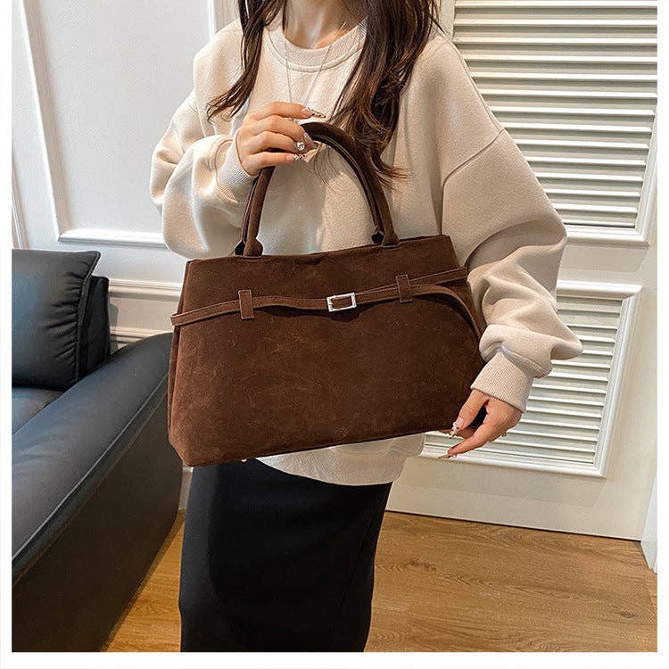 Suede Tote Bag