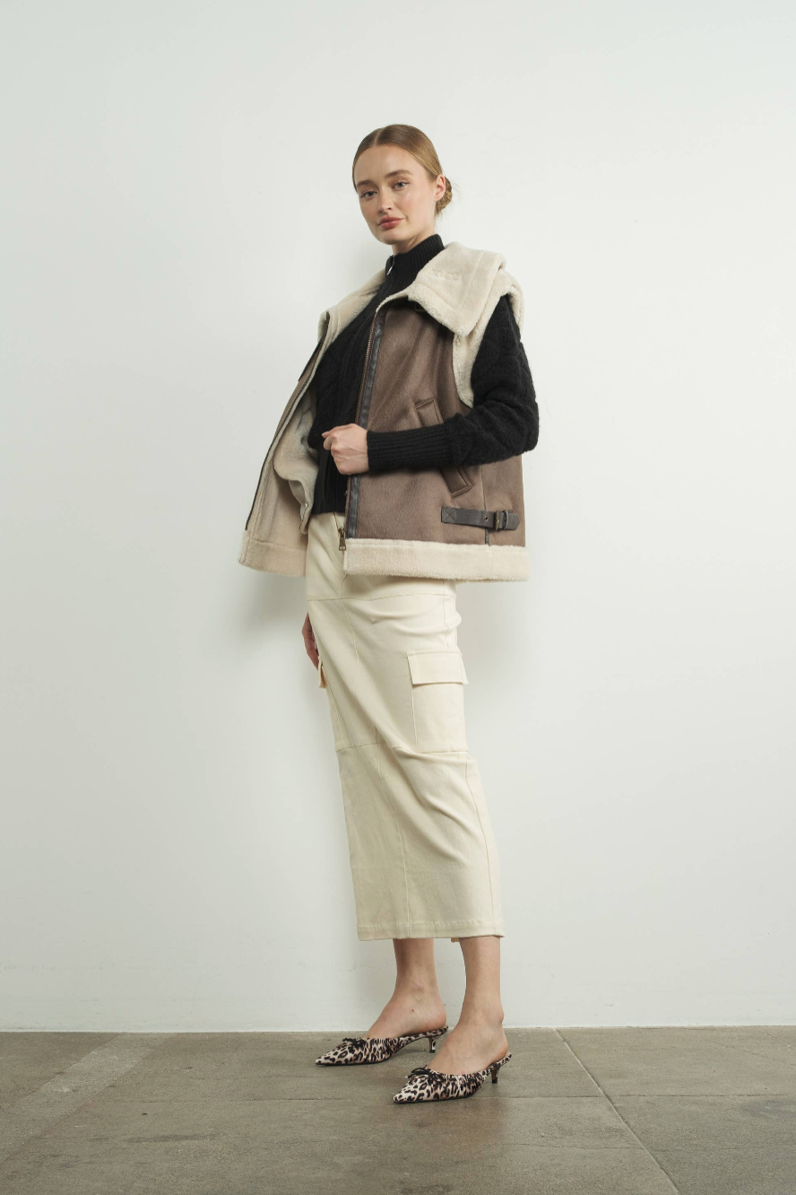 Faux Leather Vest