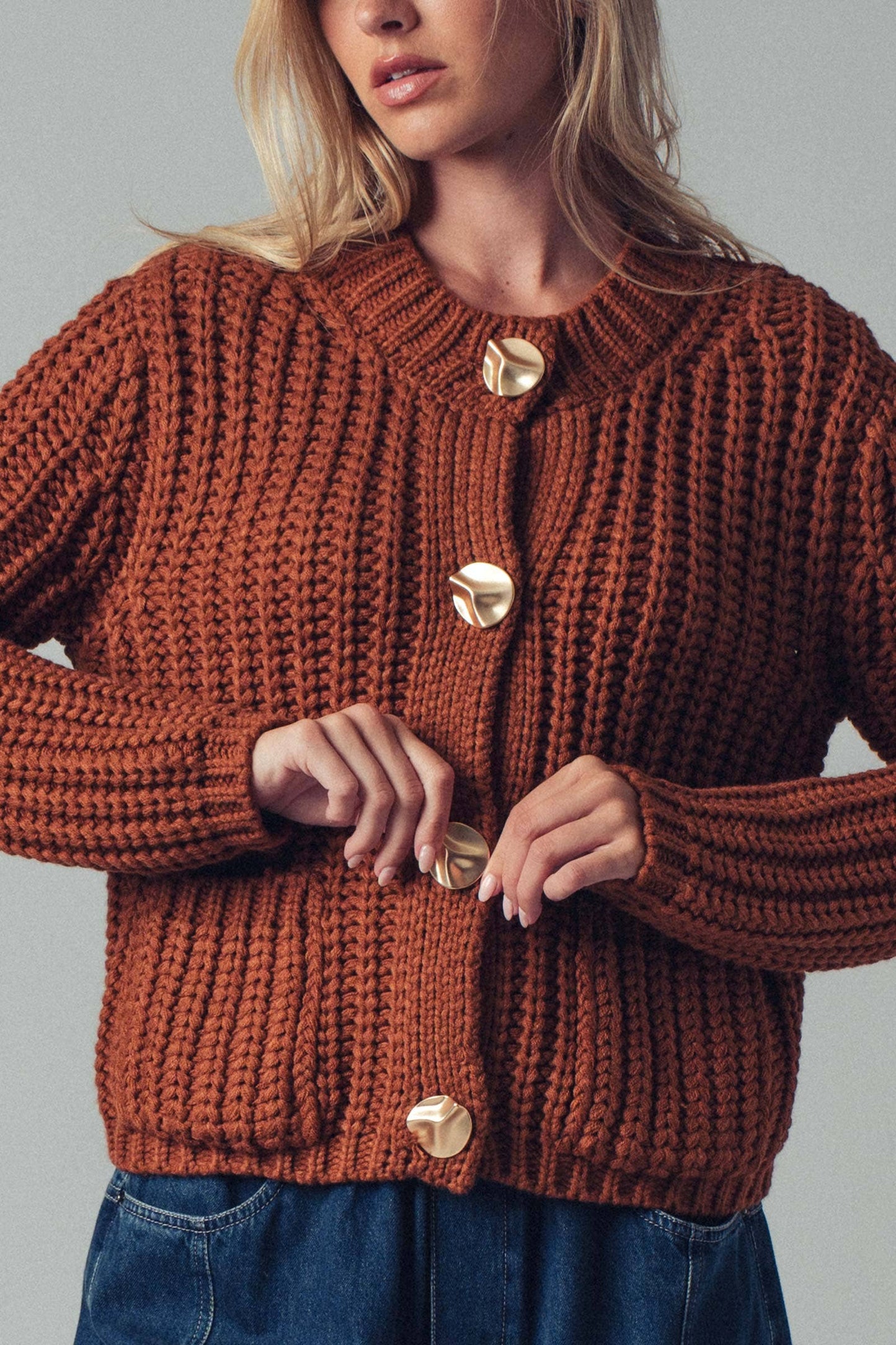 Ribbed Knit Cardigan