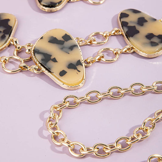 Tortoise Stone Chain Belt