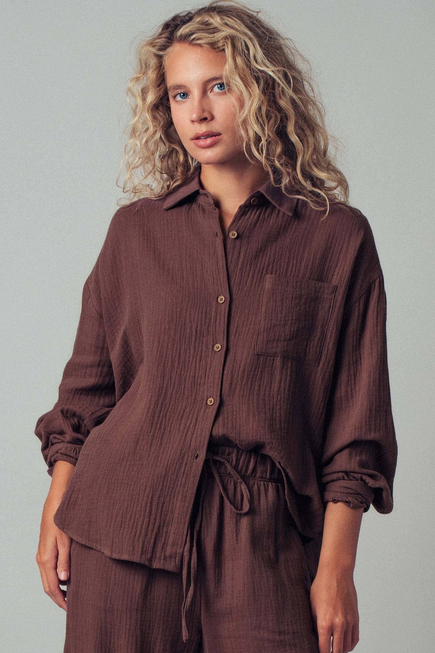 Textured Cotton Lounge Set