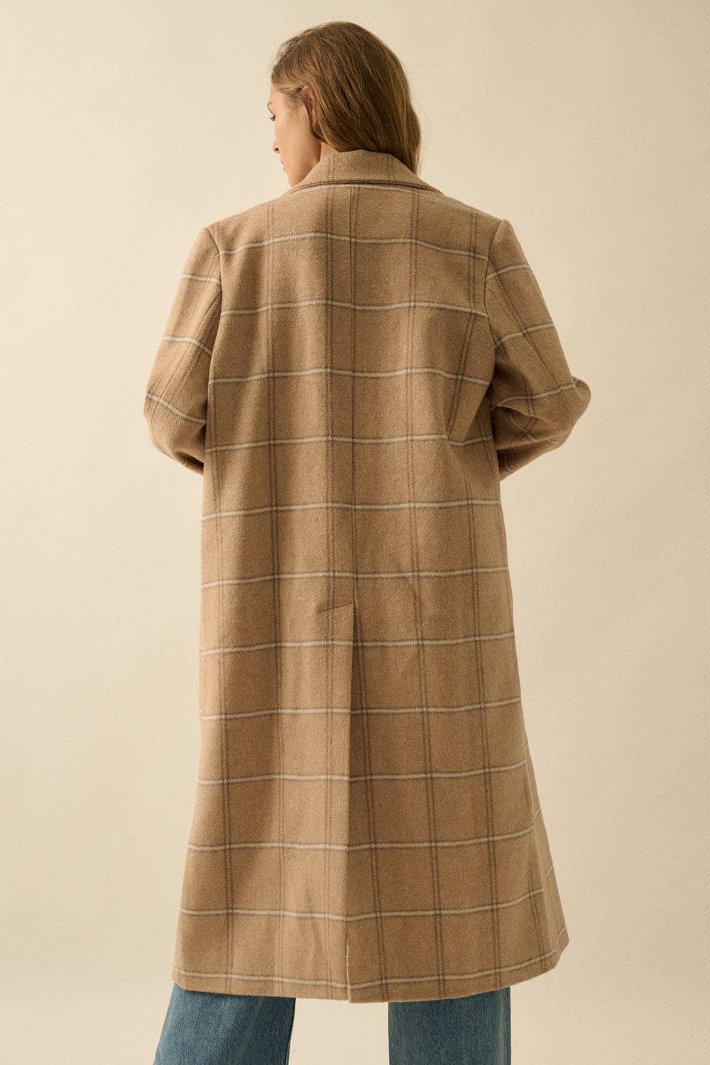 Herringbone Tweed Coat