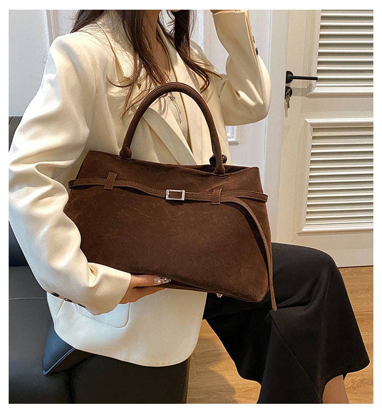 Suede Tote Bag