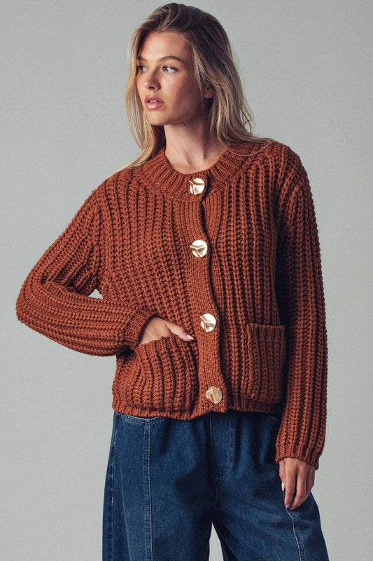 Ribbed Knit Cardigan