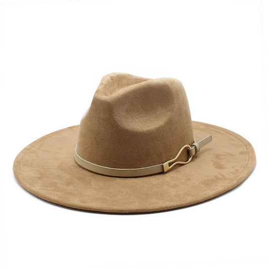 Buckle Suede Hat