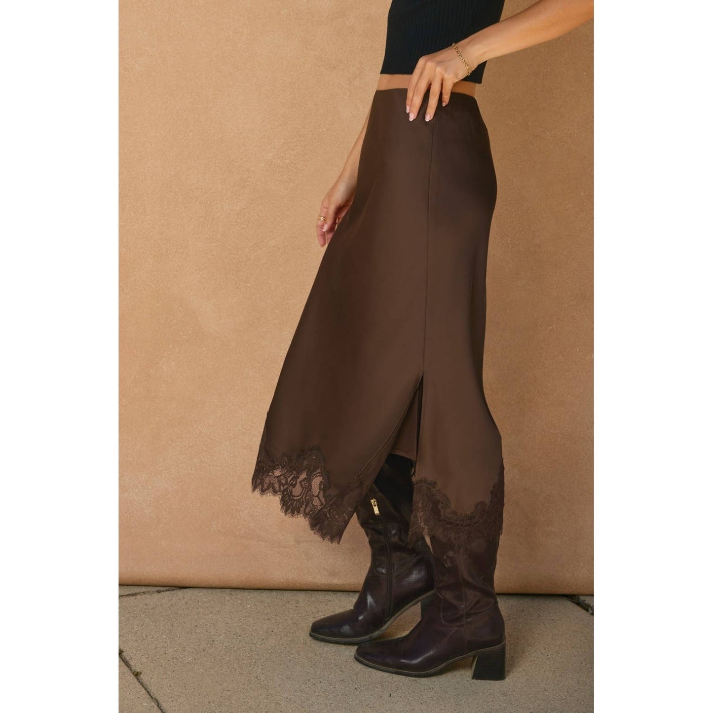 Lace Hem Skirt