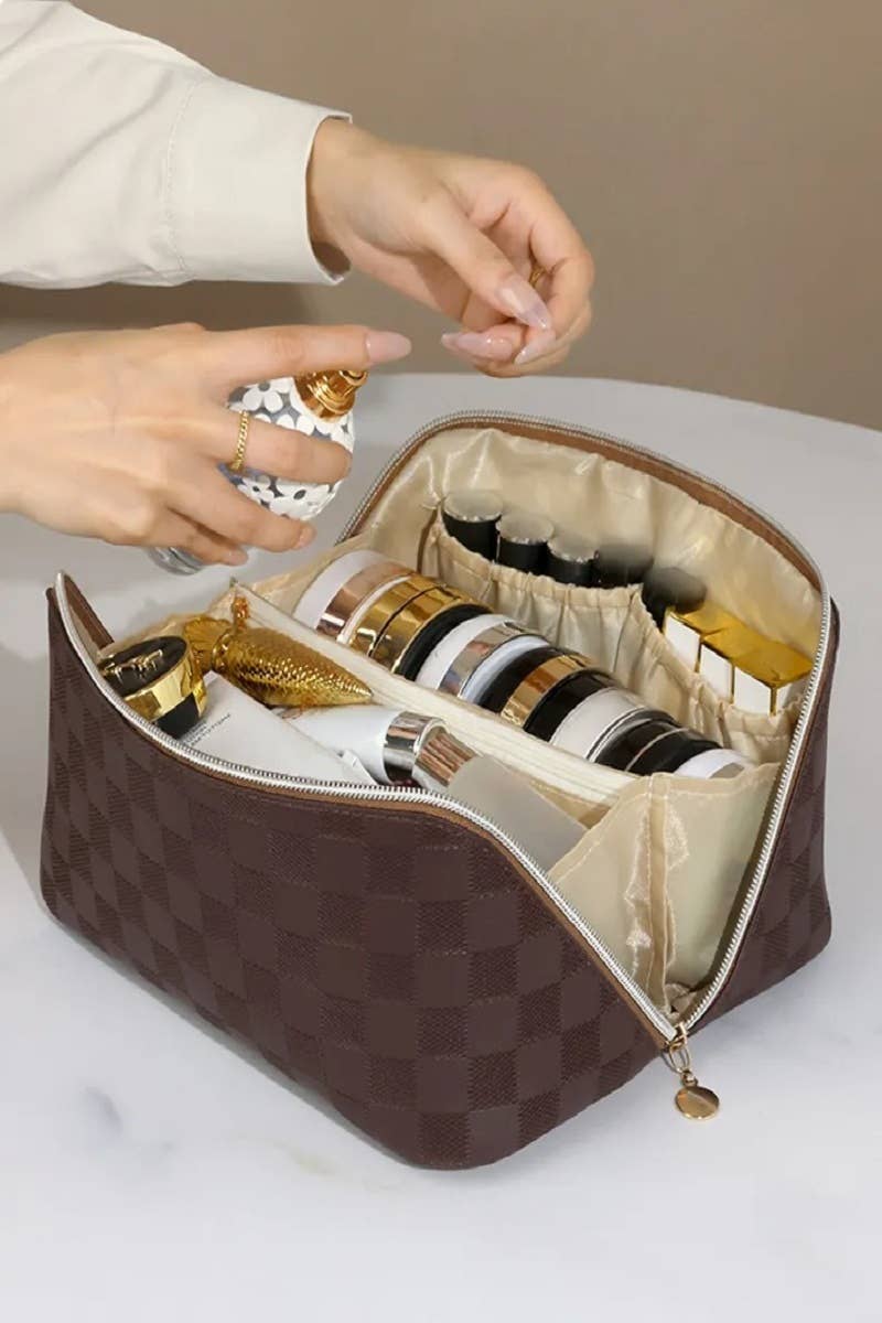 Check Cosmetic Bag