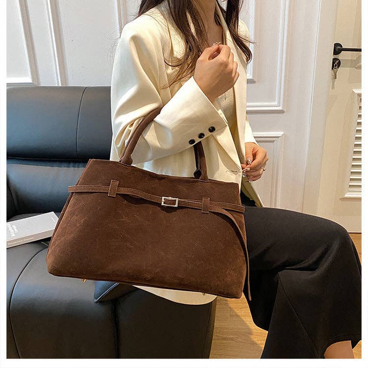 Suede Tote Bag