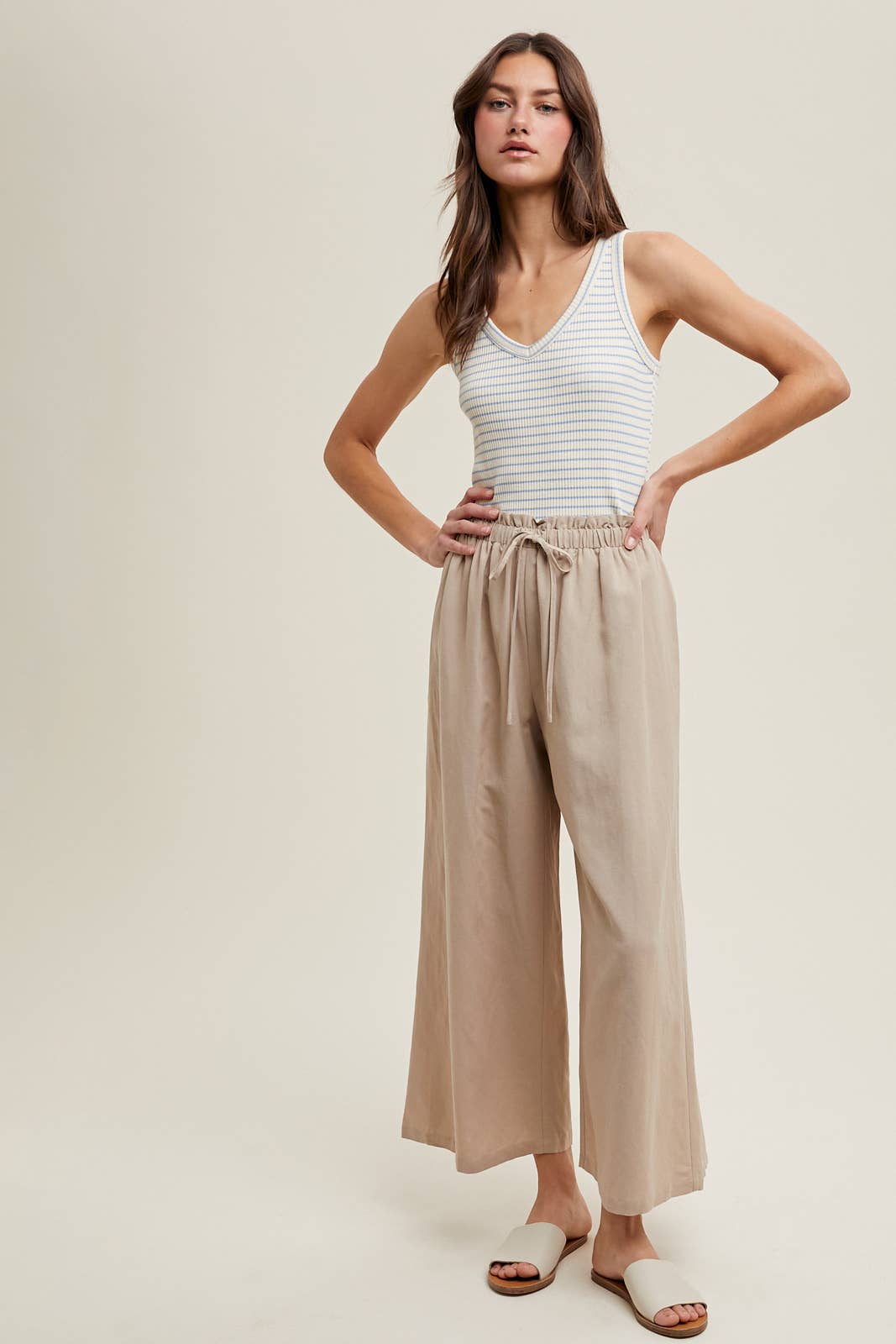 Linen Wide Leg Pants