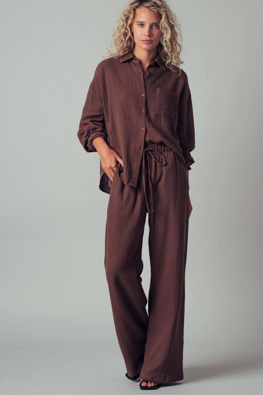 Textured Cotton Lounge Set