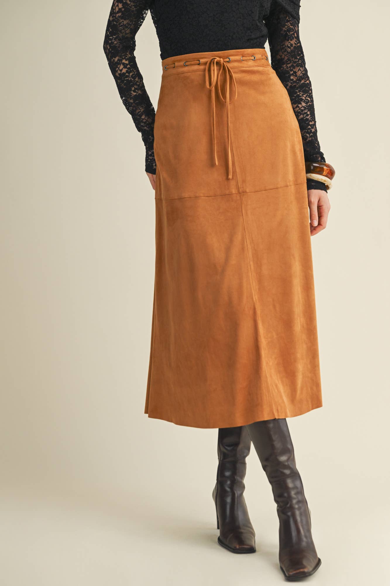 Suede Skirt