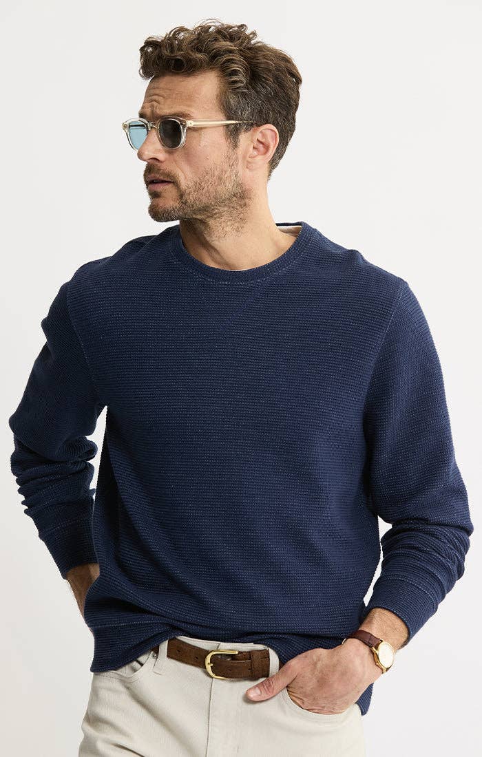 Mesh Crewneck Pullover