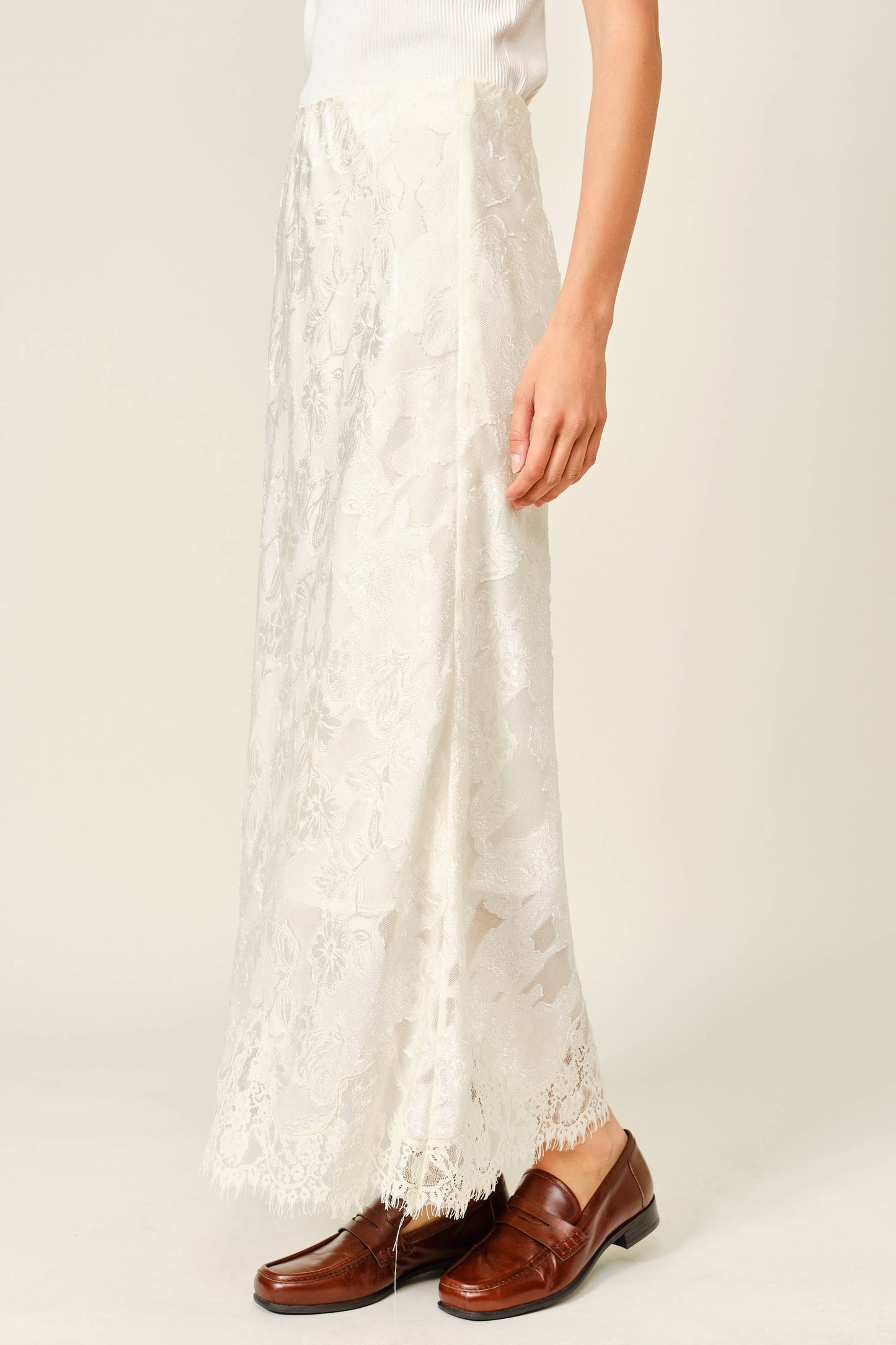 Lace & Fringe Skirt