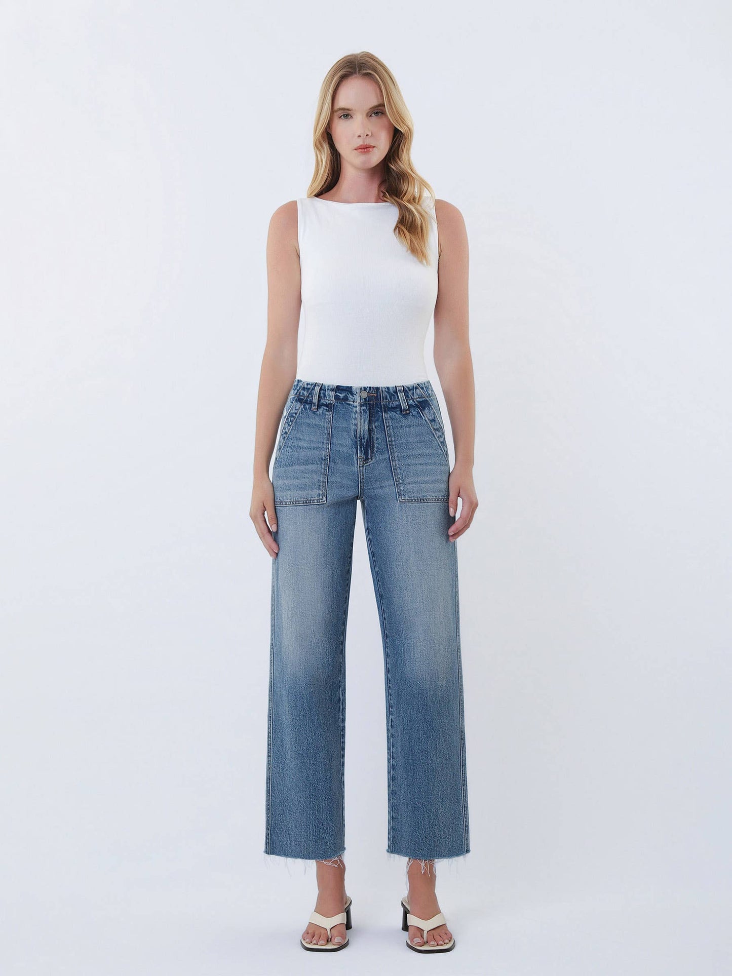 Patch Pocket Jeans
