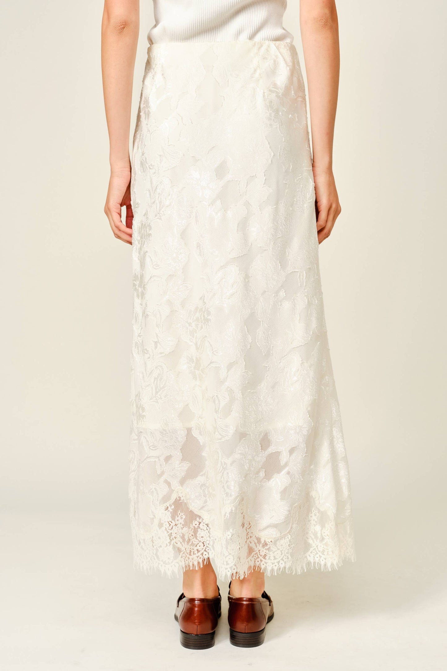Lace & Fringe Skirt