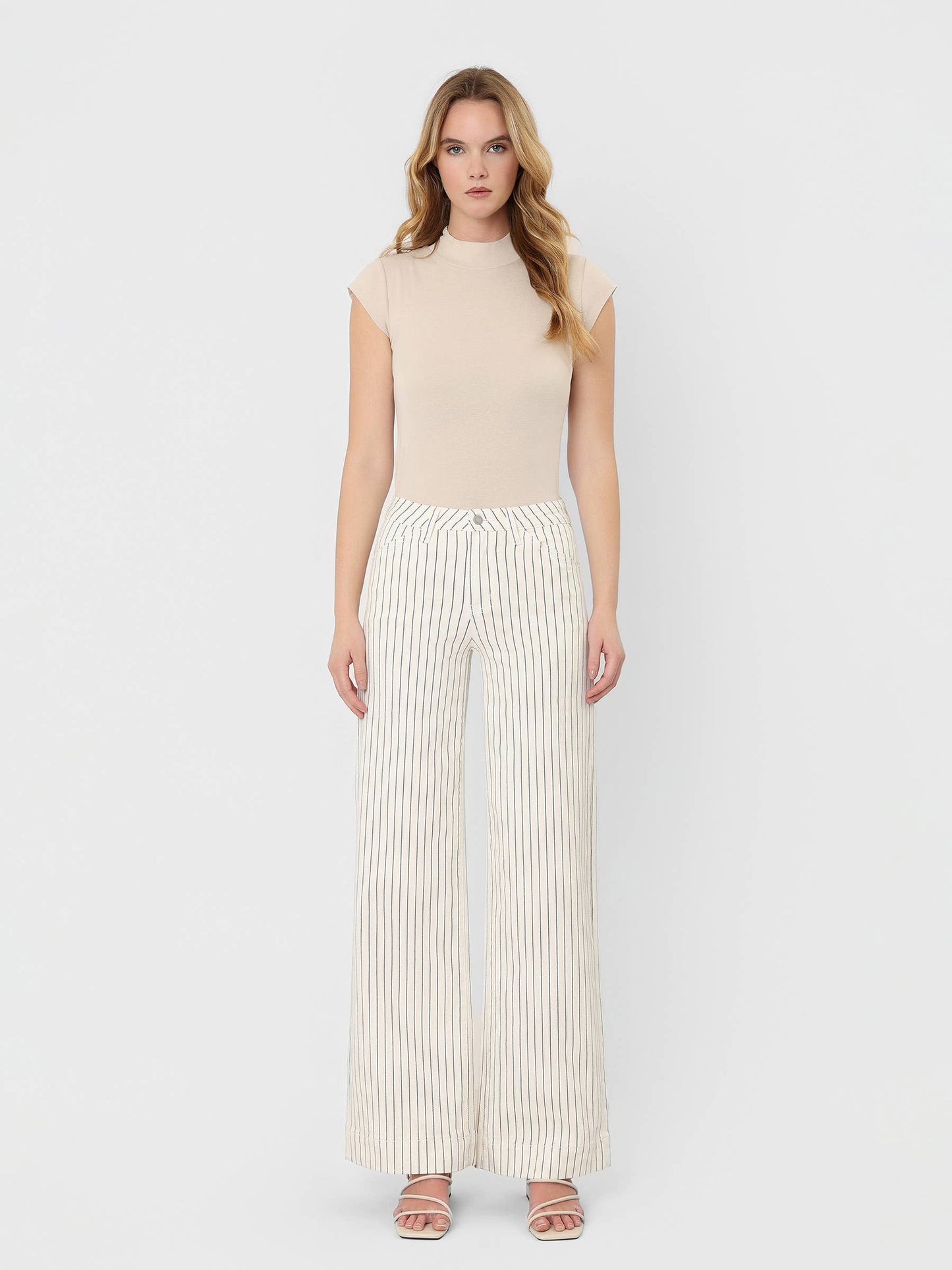 Tan Stripe WL Jeans