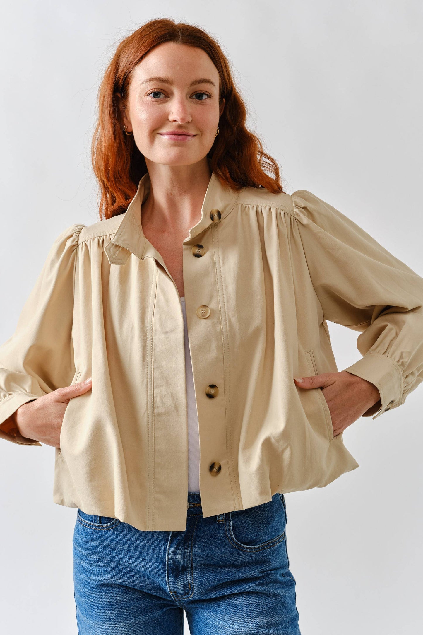Balloon Trench Jacket
