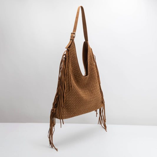 Leigh Vegan Suede Tote Bag
