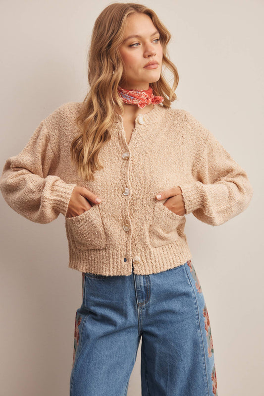 Bouclé Pocket Cardigan
