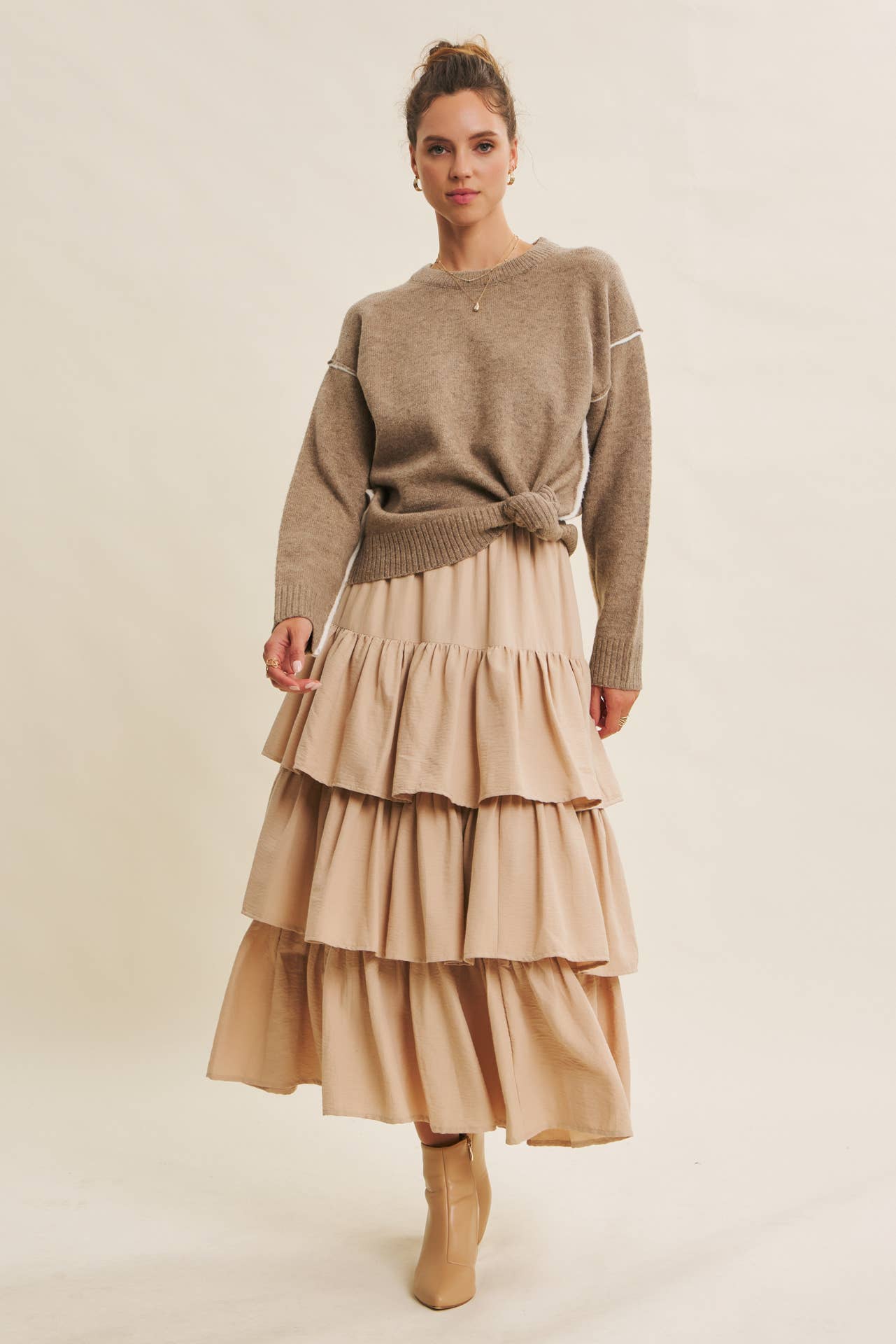 Exposed Seam Sweater