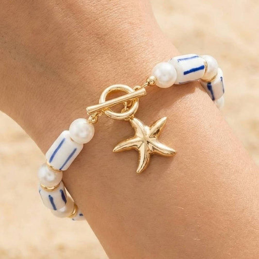 Pearl Toggle Chain Bracelet
