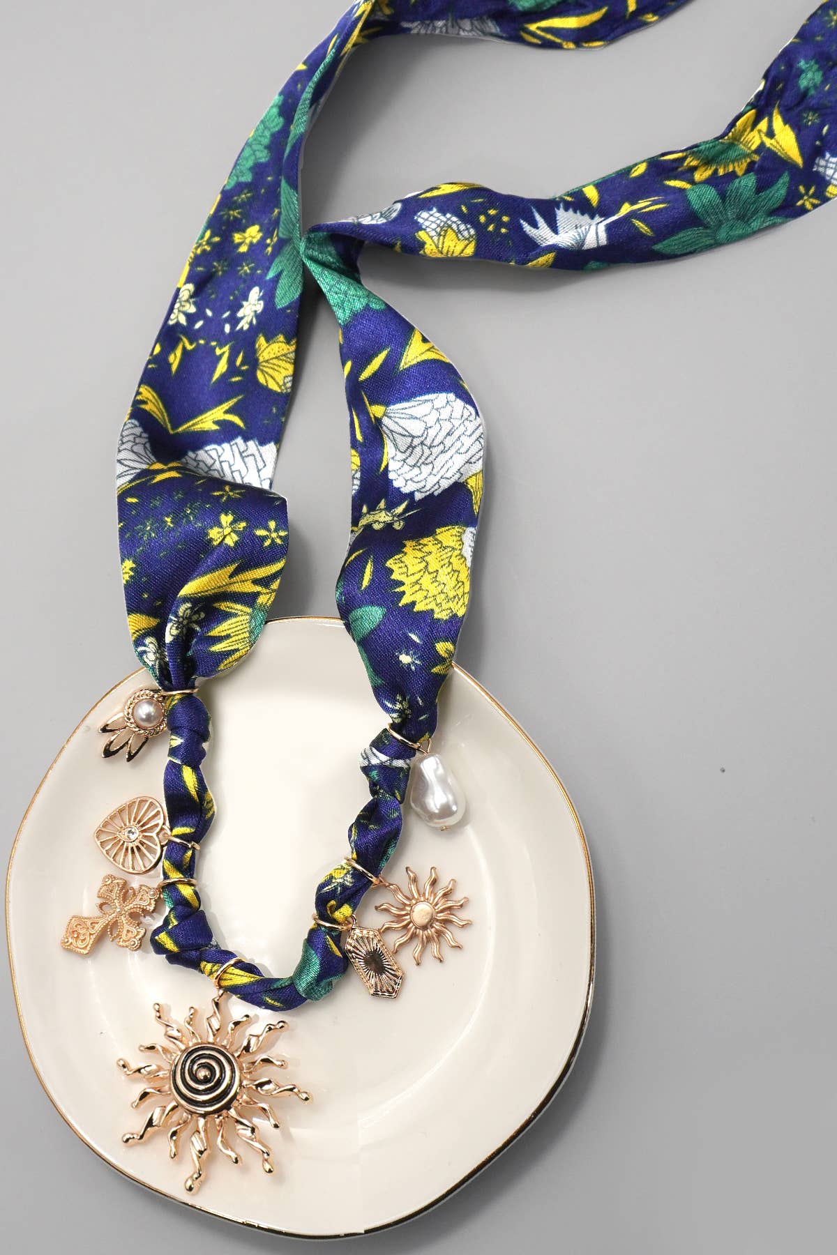 Sun Pearl Bandanna Necklace