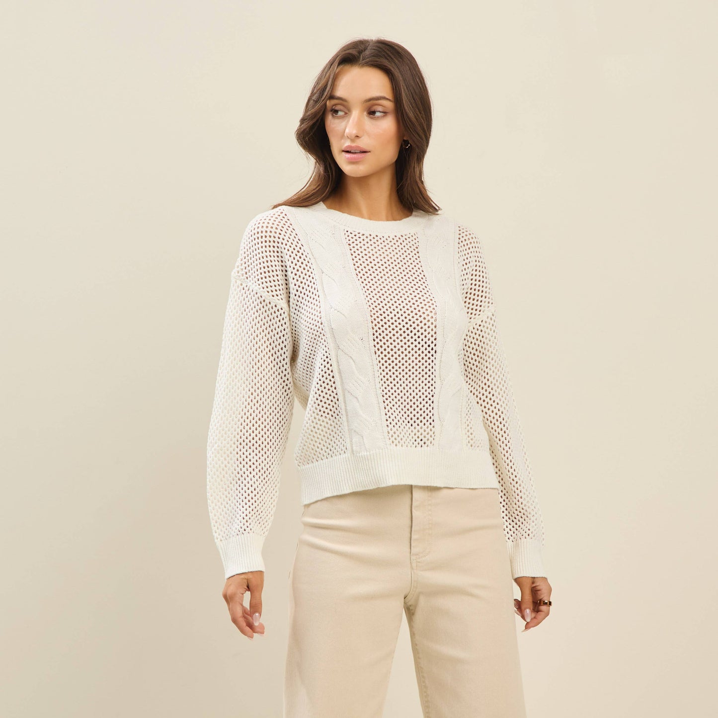 Open Knit Sweater