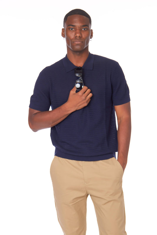 Textured Polo Shirt