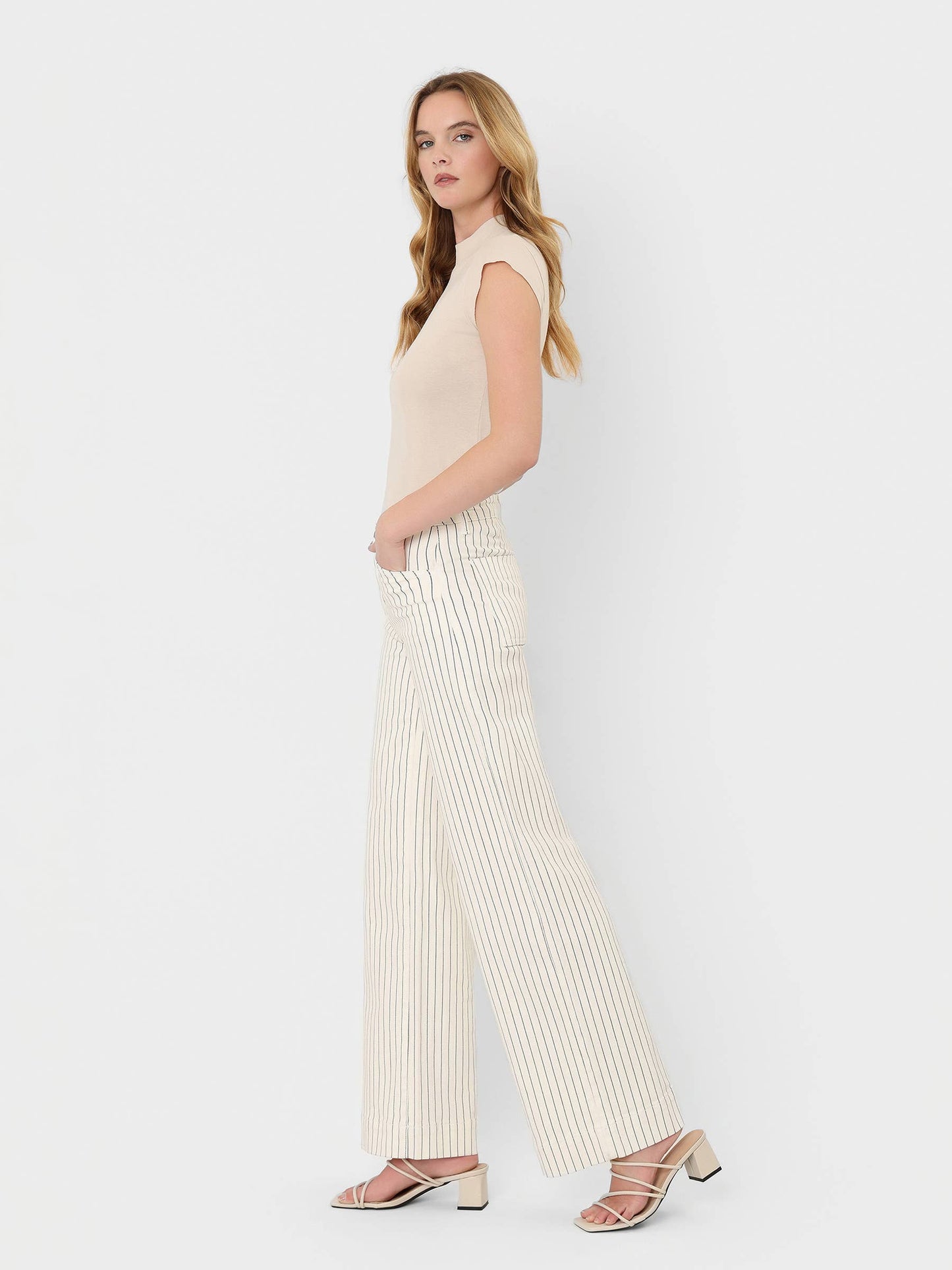 Tan Stripe WL Jeans