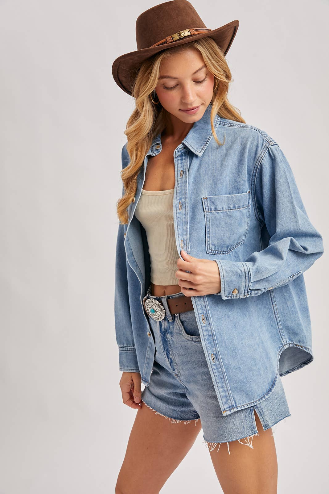 Denim Oversized Shirt