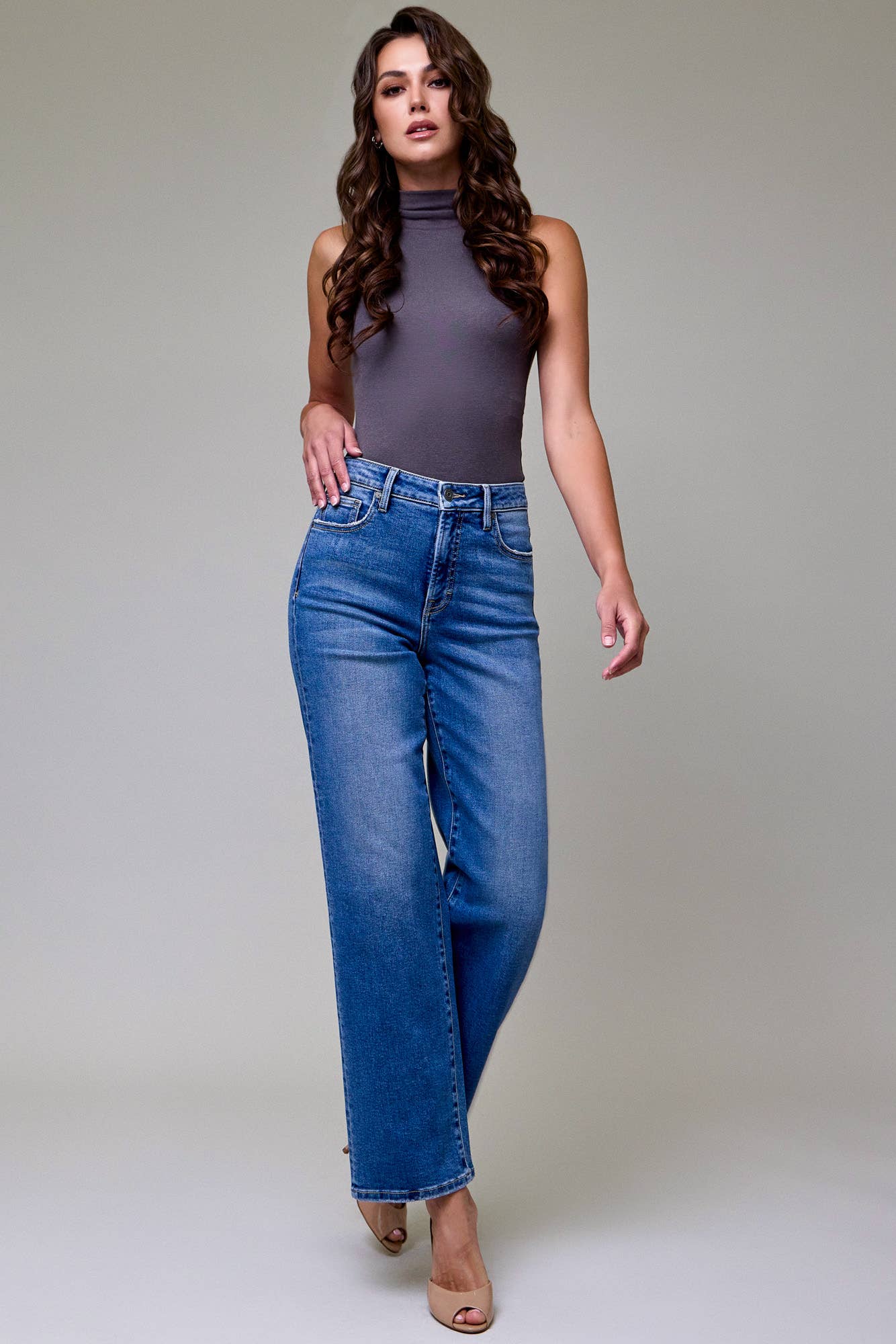 Medium Wash Straight Jean
