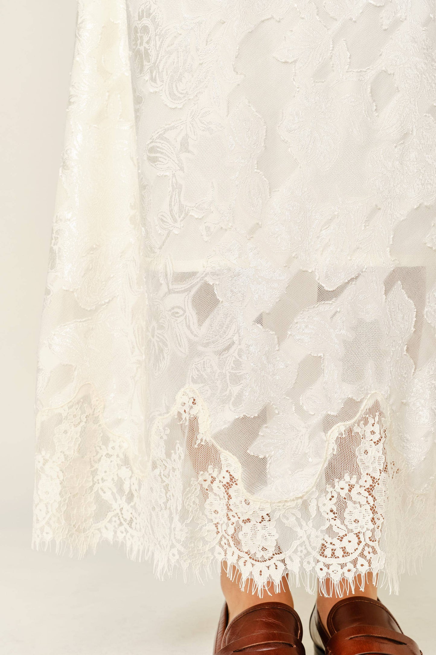 Lace & Fringe Skirt