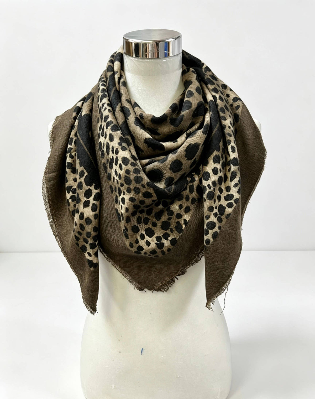 Leopard Wool Scarf
