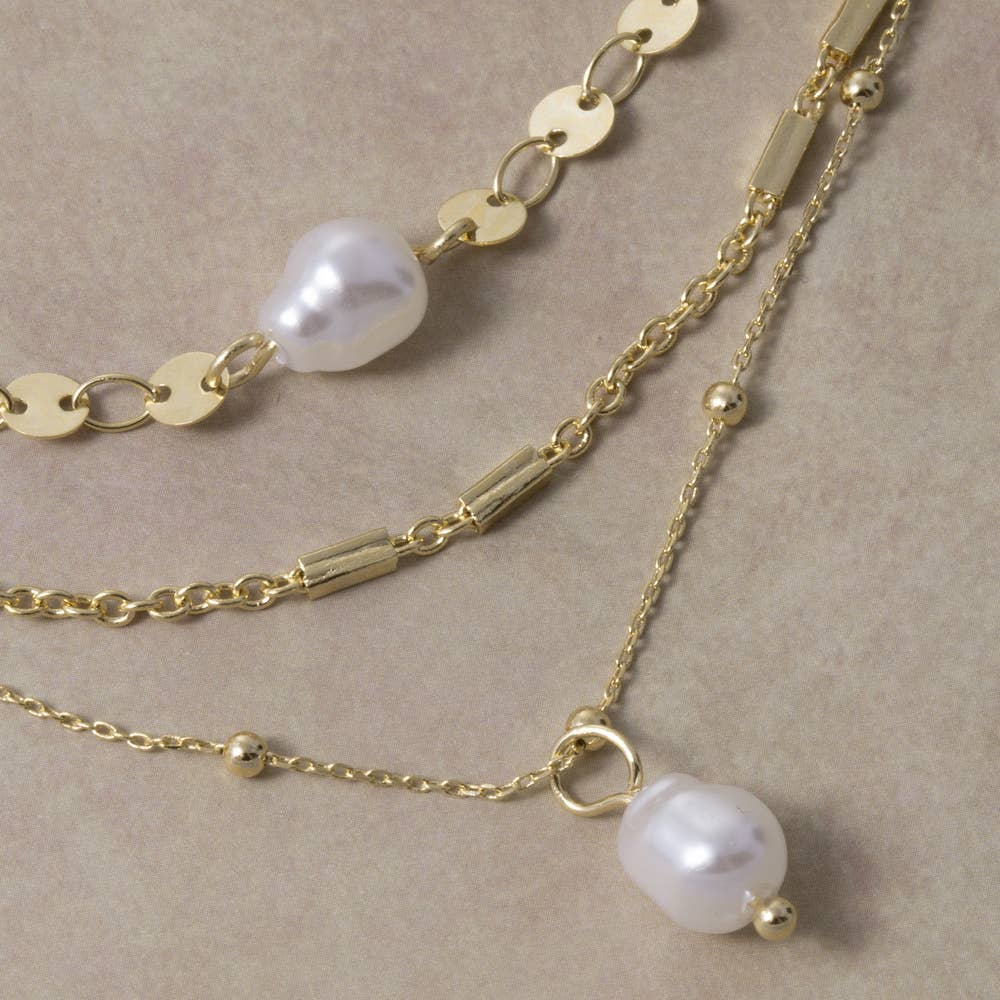 Baroque Pearl Drop Necklace